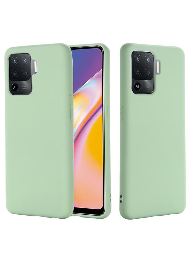 اس-توب جراب لهاتف OPPO A94 / Reno5 F / F19 Pro، جراب سيليكون سائل بلون نقي مقاوم للصدمات بتغطية كاملة - Image 2
