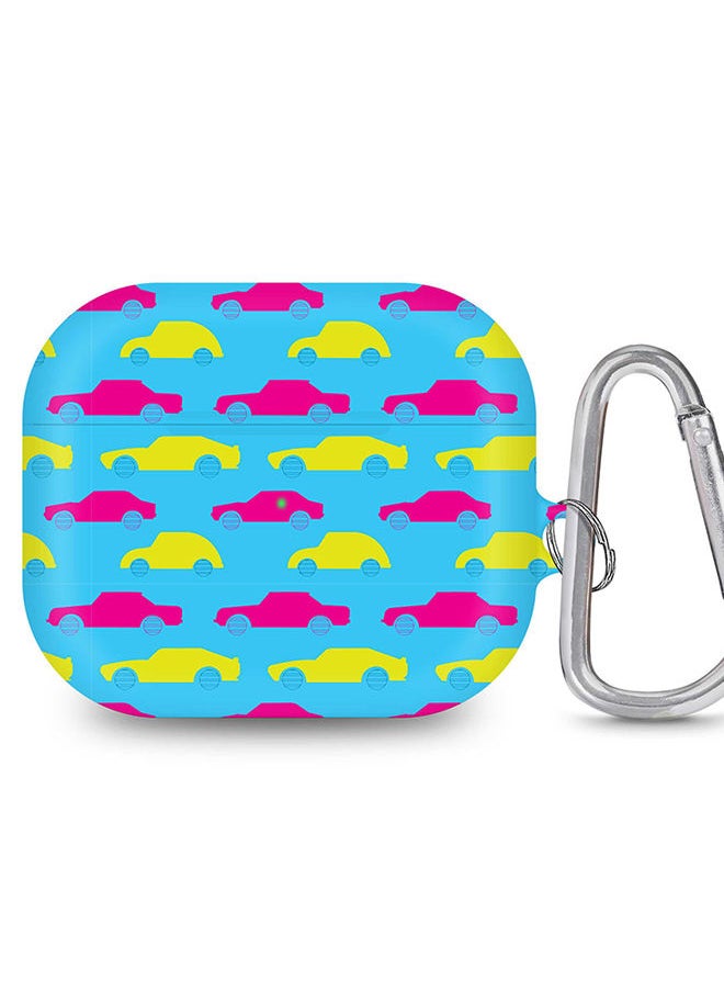 Stylizedd - StylePods Case for Airpods 3rd Gen Case With Anti-Lost Keychain - Moving Cars - Image 1