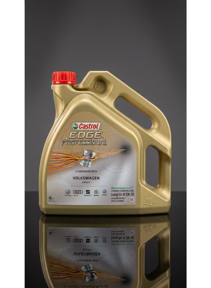 Castrol Edge Professional LongLife III 5W-30 Motor Oil, 4 Liters