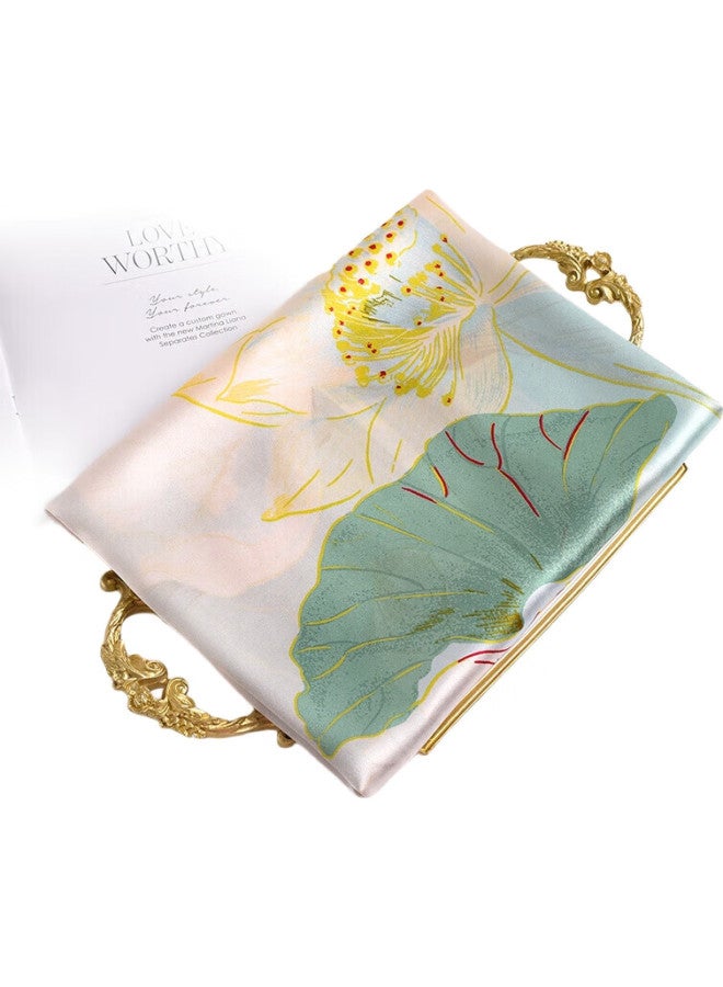 Hang Silk House Hangsifu Pure Silk Mulberry Silk Scarf Gift Box Shawl Wrap Women'S Scarf, Birthday Gift For Mom, Gift For Elderly, Light Green - Image 2