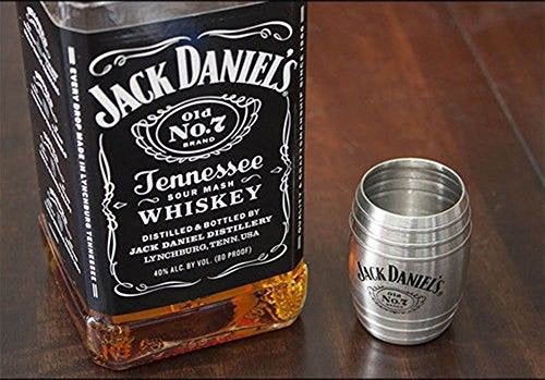 Jack Daniel's Medium Barrel Stainless Steel Shot Glass 2oz - Image 4