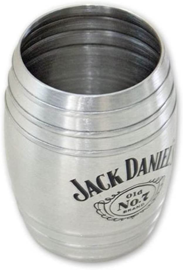 Jack Daniel's Medium Barrel Stainless Steel Shot Glass 2oz - Image 1