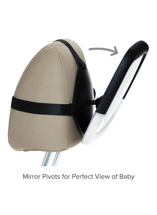 Munchkin Night Light Baby In Sight Pivot Car Mirror Crash D and Shatter Resistant Black