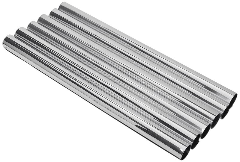 Plumb Pak Plumb-Pak PPS255-6AMZ Radsnap Radiator Chrome Effect Pipe Sleeves 15mm x 202mm - Pack of 6 - Image 1
