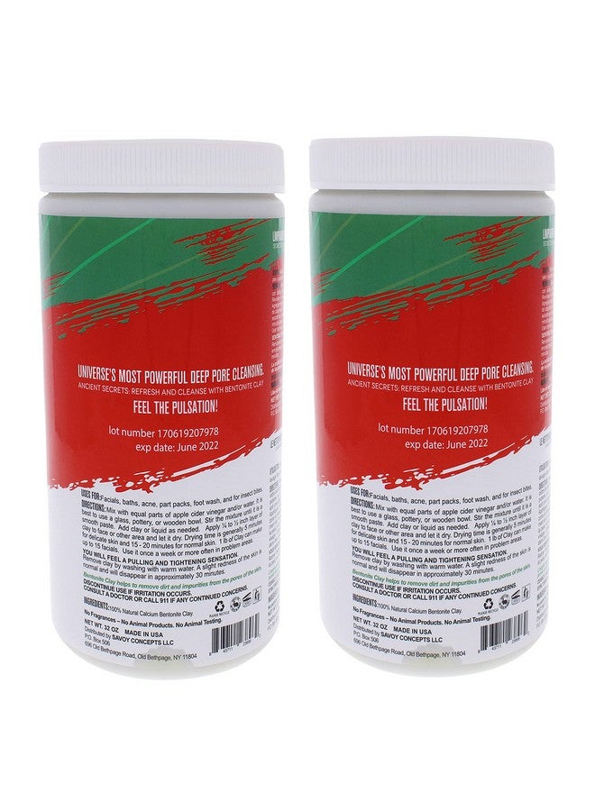 MAYAN MAGIC MUD Powerful Deep Pore Cleansing Calcium Bentonite Clay 4 Lbs (2 Pc) Bulk Natural Face Mask Peel For Men And Women Usa Made Full Facial Skin Care Spa Skin Cleanser Beauty Products - Image 2