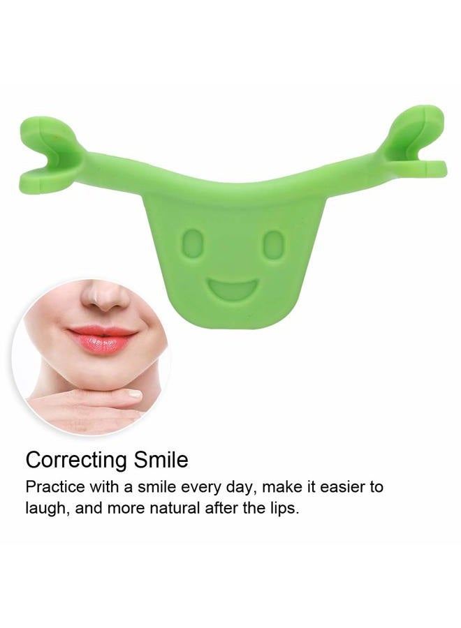 Salmue Personal Face Trainer, Smile Beauty Exerciser Facial Smile Maker Trainer Forming Mouth Exerciser for Muscles Stretching Lifting Exercise Lips Trainer(Green) - Image 2