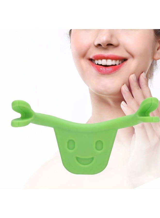 Salmue Personal Face Trainer, Smile Beauty Exerciser Facial Smile Maker Trainer Forming Mouth Exerciser for Muscles Stretching Lifting Exercise Lips Trainer(Green) - Image 3
