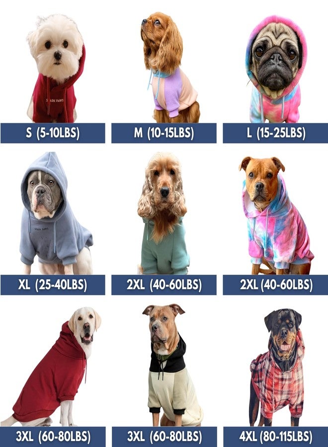 Spark Paws Dog Hoodie Sweatshirt Pullover - Premium Quality, Soft, Comfortable and Suitable for Large Dogs, for All Breeds - Hoodies, Fleece Sweater, Pet Clothing - Cotton Candy - 2XL - Image 3