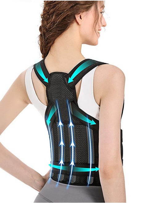 Back Brace and Posture Corrector Back Straightener Posture Corrector Scoliosis and Hunchback Correction Spine Corrector Support Back Pain Adjustable Posture Trainer