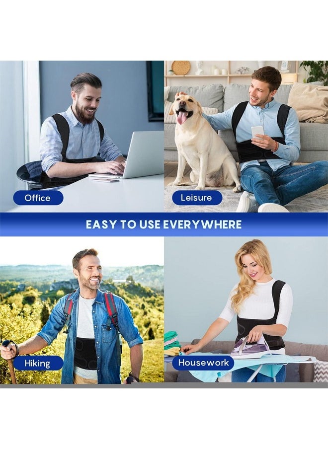 GUDOO - Back Brace and Posture Corrector Back Straightener Posture Corrector Scoliosis and Hunchback Correction Spine Corrector Support Back Pain Adjustable Posture Trainer - Image 1
