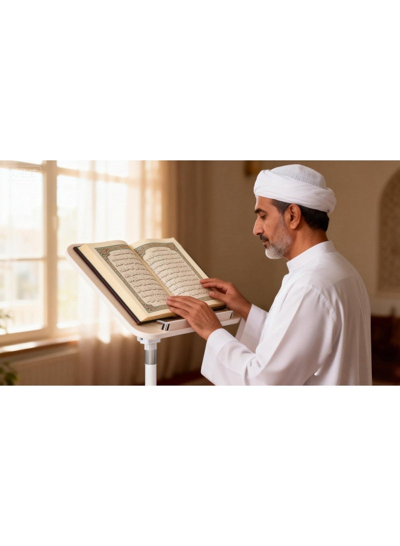 1 Pcs 170cm Muslim Quran Holder Prayer Book Stand for Prayer, Worship, Reading, Floor Book Stand , Adjustable Wooden Quran & Book Stand – Portable Rehal/Holder - Image 5