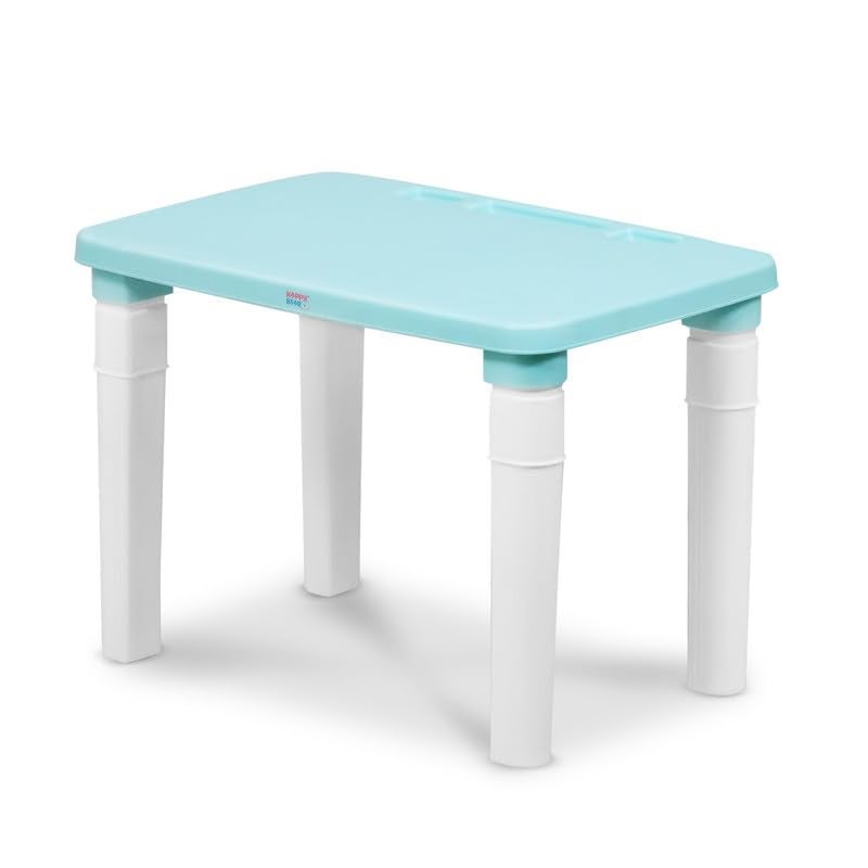 HAPPY BEAR Height Adjustable Kids Desk Suitable for Ages 4 for Boys and Girls Light Blue