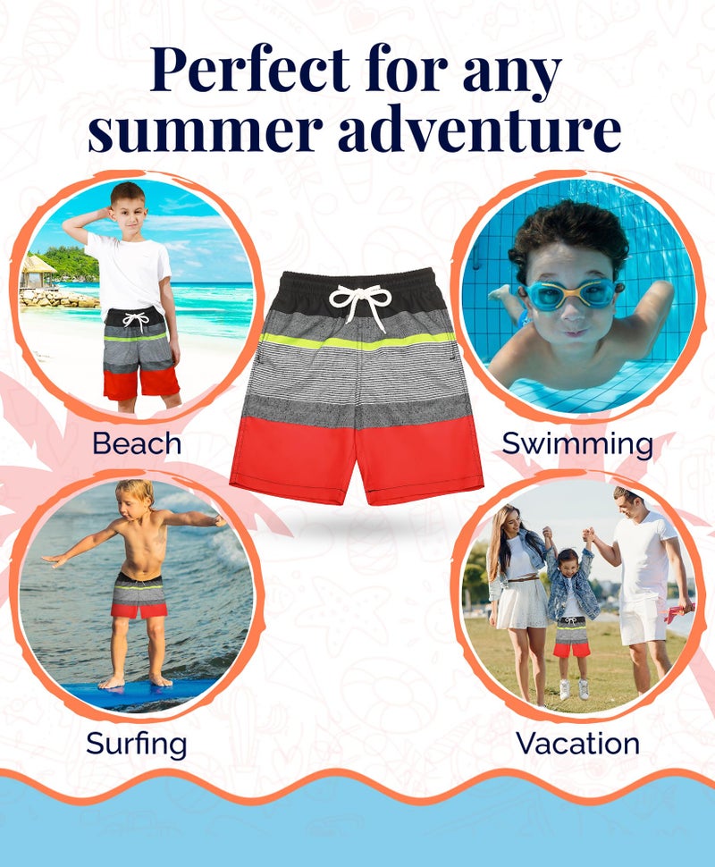 KAILUA SURF شورت سباحة كايلوا سورف للأولاد - بدلة سباحة سريعة الجفاف بأحجام من 2T إلى 18/20 - Image 4