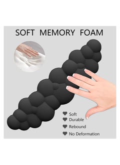 GUDOO Cloud Wrist Rest Keyboard Ergonomic Wrist Pad for Keyboard and Mouse Coaster Cloud Mouse Pad Set Leather PU Non-Slip Wrist Rest Support for Computer Laptop Gaming Home Office Relief Pain Black  - Image 4