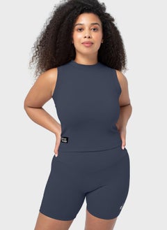 Glossy Lounge Sustainable High Neck Tank Top  - Image 1