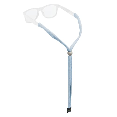 Chums Upcycled Cotton Glasses Retainer - Eco-Friendly Adjustable Sunglasses Eyewear Holder Strap (Sky Heather) - Image 1