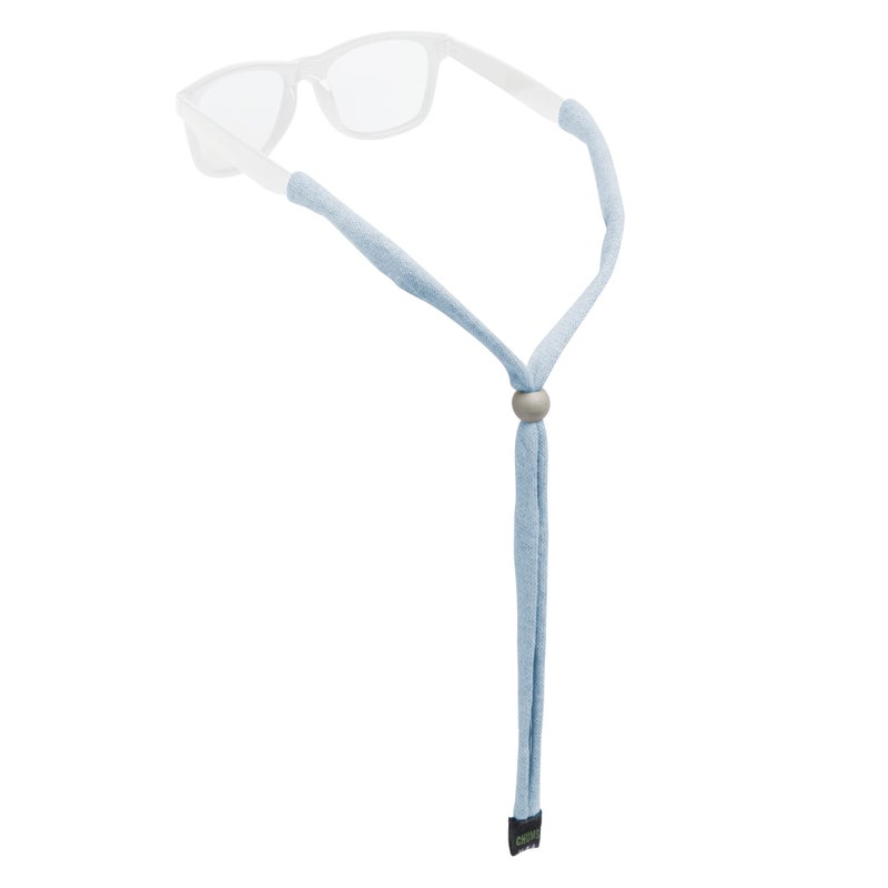 Chums Upcycled Cotton Glasses Retainer - Eco-Friendly Adjustable Sunglasses Eyewear Holder Strap (Sky Heather) - Image 4