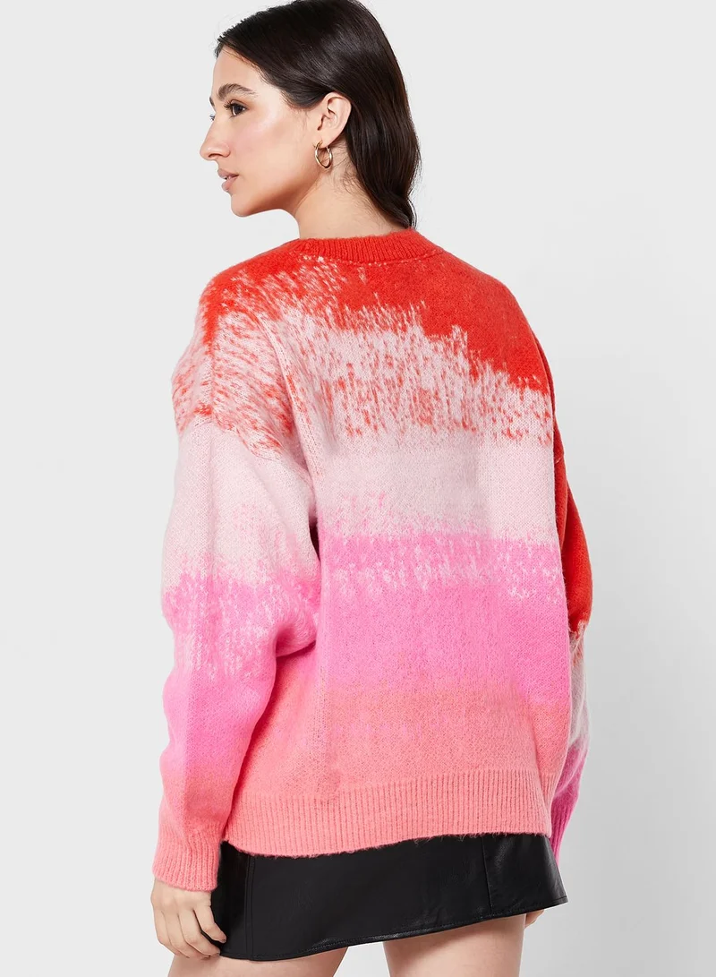 TOPSHOP Ombre Knitted Sweater