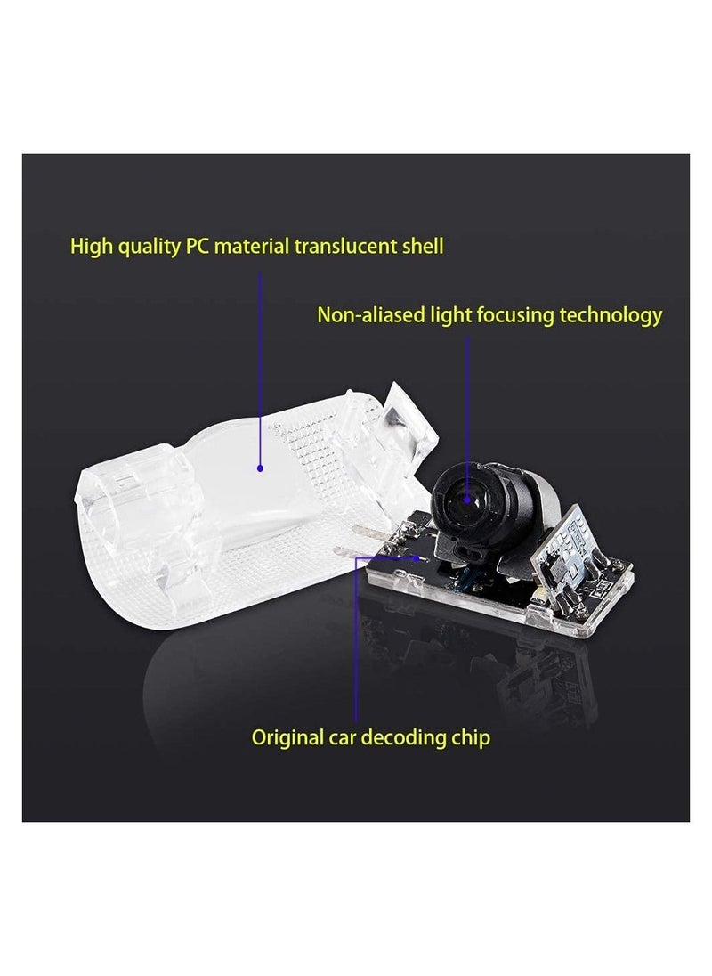 Generic 4 Pack LED Car Door Logo Light Projector for Lexus, Welcome Laser Lights Car Door Courtesy Lights 3D Logo Door Lights White LED Projector Lamps for RXESGXLSLXISGSRCUX Series Lexus Door Light  - Image 4