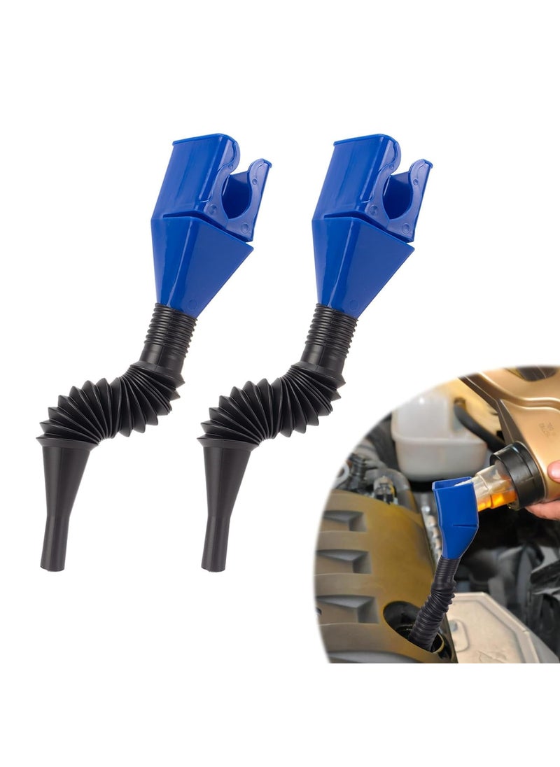 ToYooZe ToYooZe Flexible Draining Tool Snap FunnelFlexible Draining Oil Snap Plastic FunnelSpillFreeUniversal HandFreefor Automotive Oil and Household UsesPack of 1  - Image 4