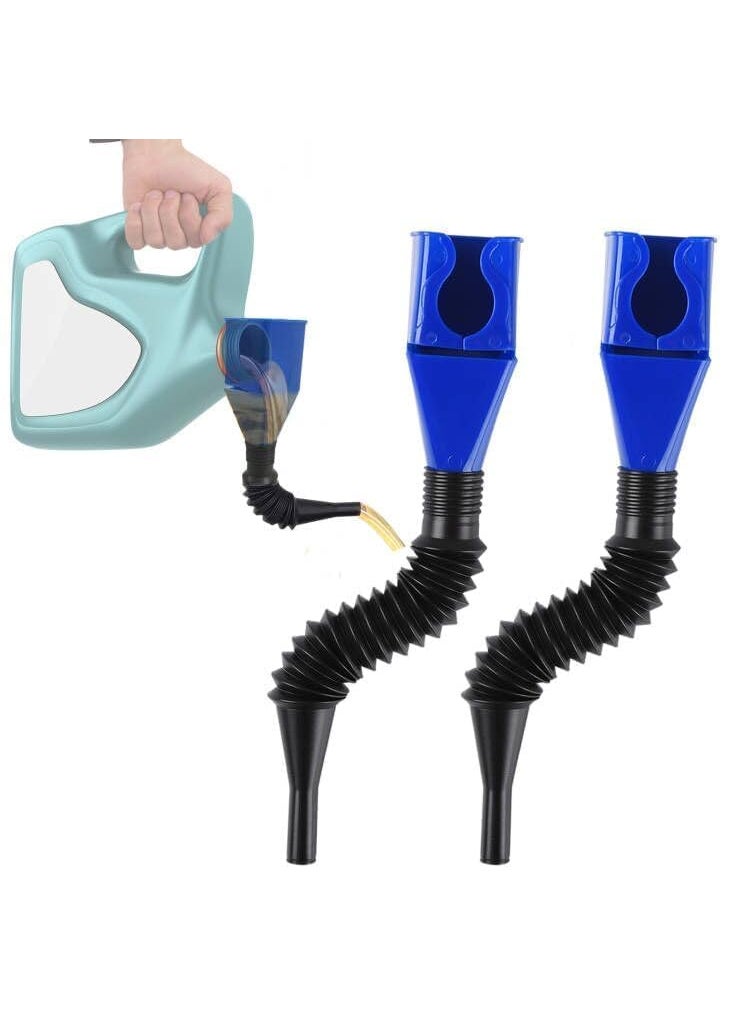 ToYooZe ToYooZe Flexible Draining Tool Snap FunnelFlexible Draining Oil Snap Plastic FunnelSpillFreeUniversal HandFreefor Automotive Oil and Household UsesPack of 1  - Image 1