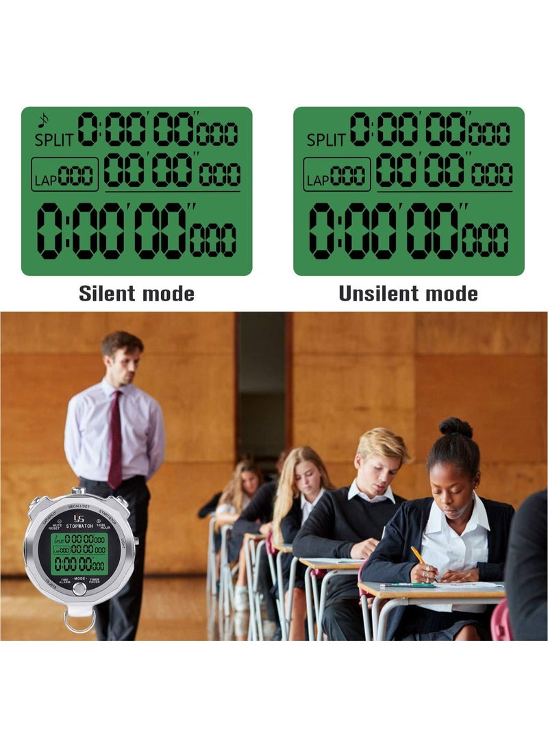 يس ساعة توقيت معدنية - مؤقت رقمي مقاوم للمطر للاستخدام اليومي والمباريات الرياضية والتدريب والحكام - Image 5