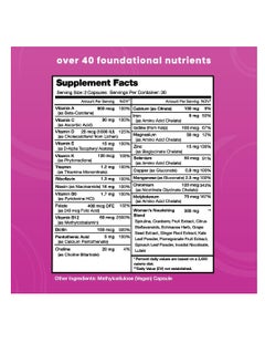 NutraChamps Women's Daily Multivitamin Supplement - Vegan Capsules with Biotin, Vitamins A B C D E K, Calcium, Zinc, Lutein, Magnesium - Non-GMO, Gluten Free Multimineral Multivitamin for Women  - Image 2