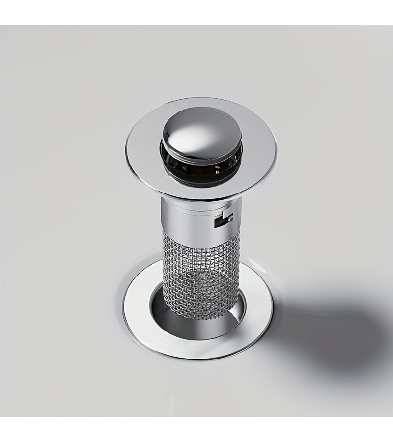 2pcs Stainless Steel Pop Up Bathroom Sink Drain Stopper With Anti Clog Anti Odor Easy Clean - Image 2