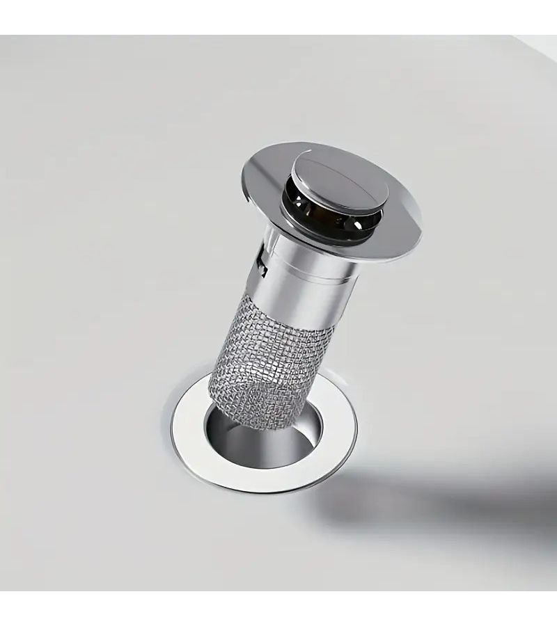 2pcs Stainless Steel Pop Up Bathroom Sink Drain Stopper With Anti Clog Anti Odor Easy Clean - Image 3