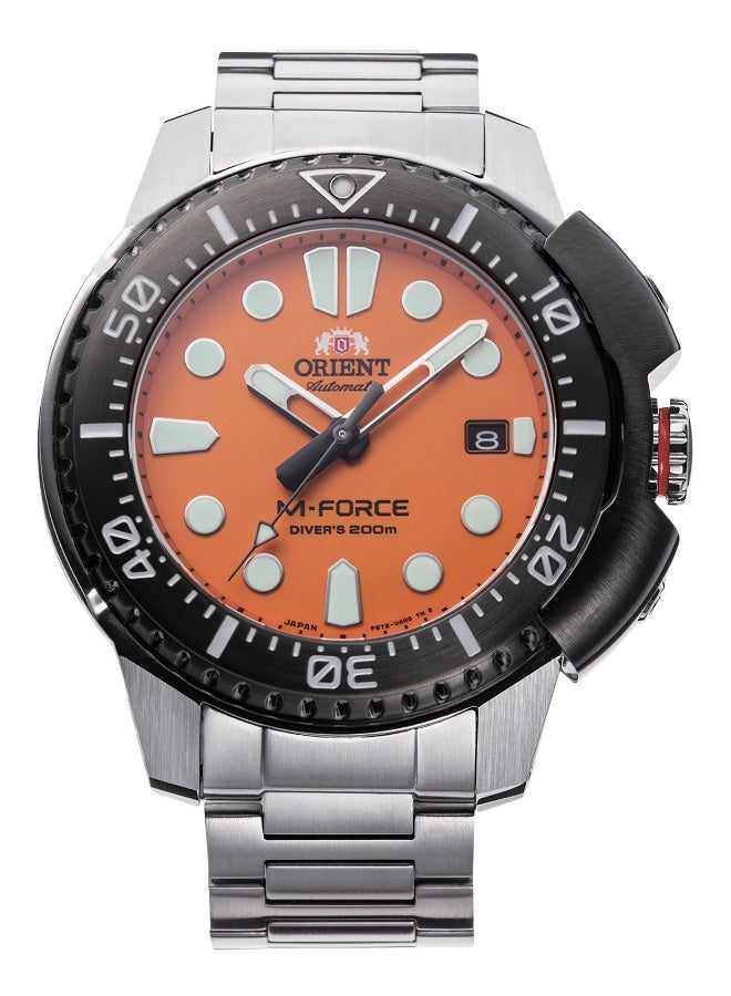 ORIENT Men ORIENT Sport M-Force RA-AC0L08Y00B - Stainless Steel Male Mechanical 3 hands - Image 1