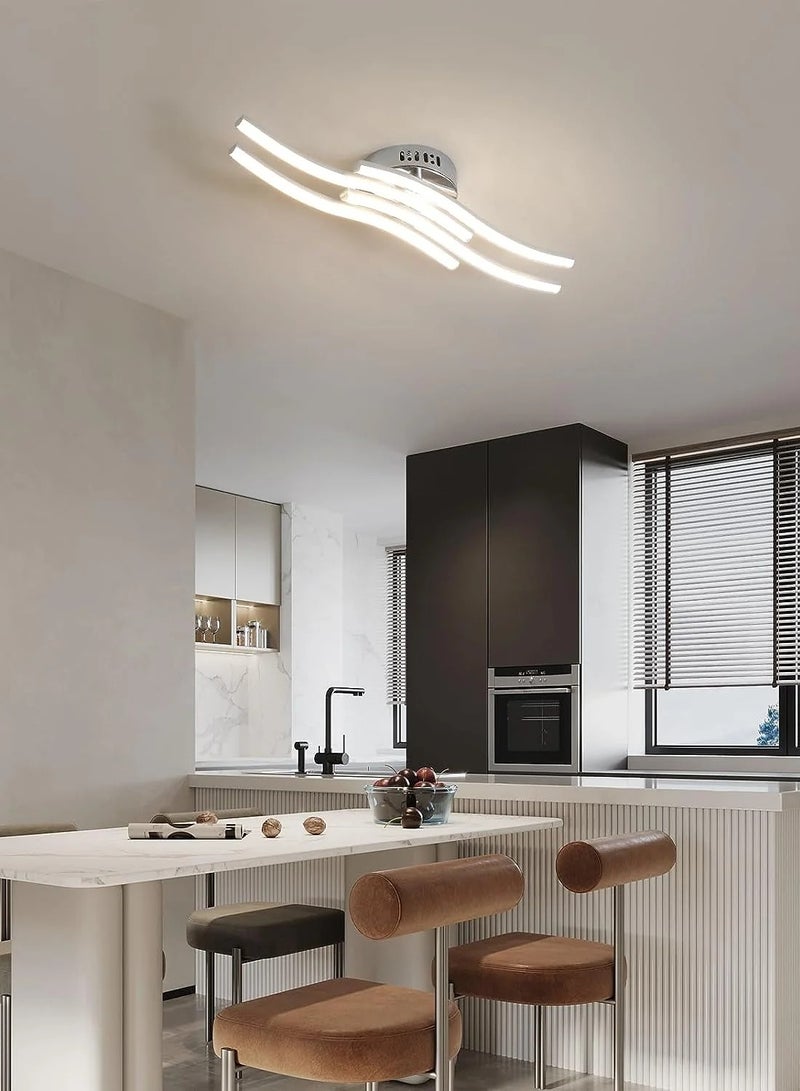 Comely Ceiling Light Led Modern Design Wave Shape Ceiling Lamp Warm White for Living Room,fashion trend  - Image 2