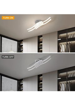 Comely Ceiling Light Led Modern Design Wave Shape Ceiling Lamp Warm White for Living Room,fashion trend  - Image 5