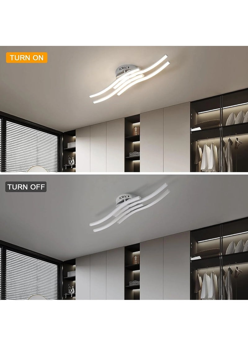 Comely Ceiling Light Led Modern Design Wave Shape Ceiling Lamp Warm White for Living Room,fashion trend  - Image 5