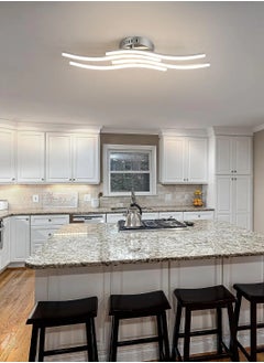 Comely Ceiling Light Led Modern Design Wave Shape Ceiling Lamp Warm White for Living Room,fashion trend  - Image 3