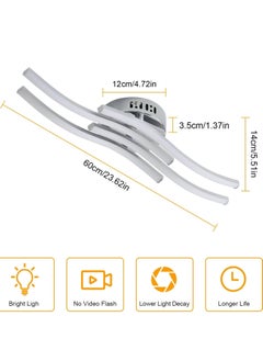 Comely Ceiling Light Led Modern Design Wave Shape Ceiling Lamp Warm White for Living Room,fashion trend  - Image 4