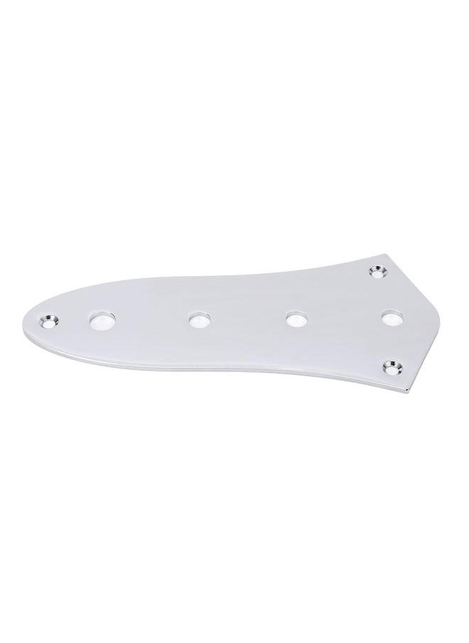 Thoraya - Jazz Bass Control Plate 4 Hole Blank Steel Metal Replacement for Electric Guitar - Image 1