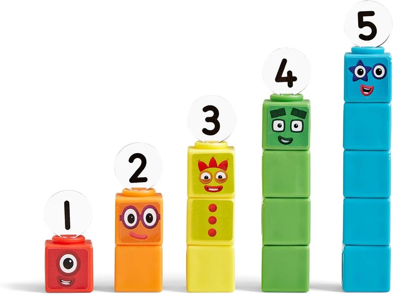 Learning Resources Numberblocks Express Train, MathLink Cube Activity Set, 3-6, Toy Trains with 10 Math Activities, Numberblock Counting Cubes, Preschool - Image 3