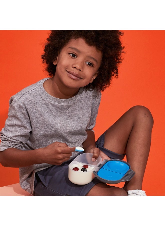 b.box ملعقة صغيرة – 3 عبوة (ساج/فضي/وردي) ، ملاعق سيليكون ناعمة للأطفال للوجبات الأولى ، لطيفة على اللثة ، سهلة الإمساك ، مجموعة 3 قطع للأطفال من 4 أشهر وما فوق - Image 5