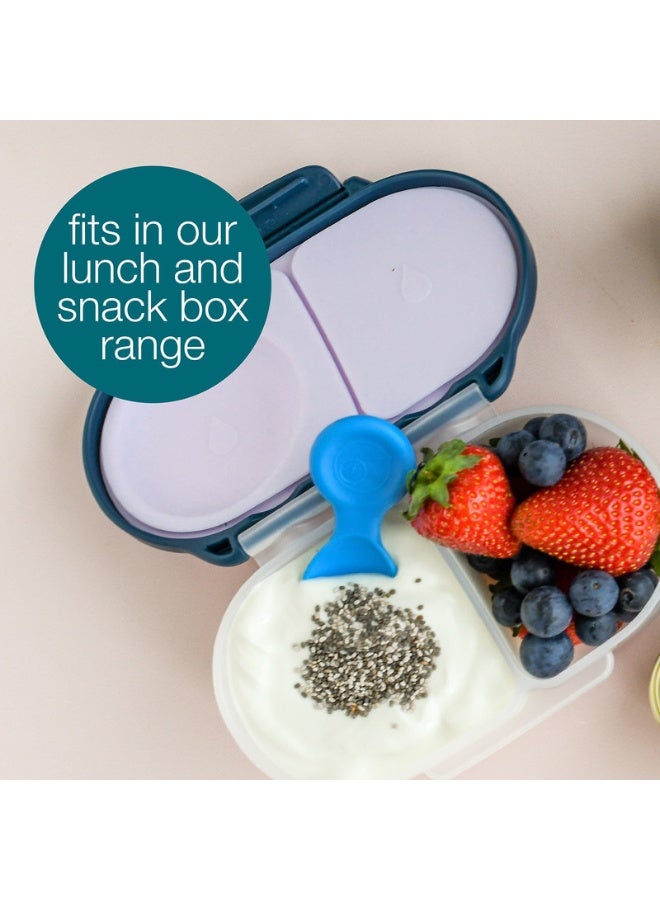 b.box ملعقة صغيرة – 3 عبوة (ساج/فضي/وردي) ، ملاعق سيليكون ناعمة للأطفال للوجبات الأولى ، لطيفة على اللثة ، سهلة الإمساك ، مجموعة 3 قطع للأطفال من 4 أشهر وما فوق - Image 3