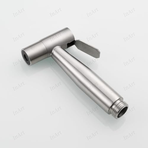 InArt Stainless Steel Heavy Duty Jet Spray Gun/Health Faucet for Toilet,1pc Gun Only, Brushed Finish - Image 2