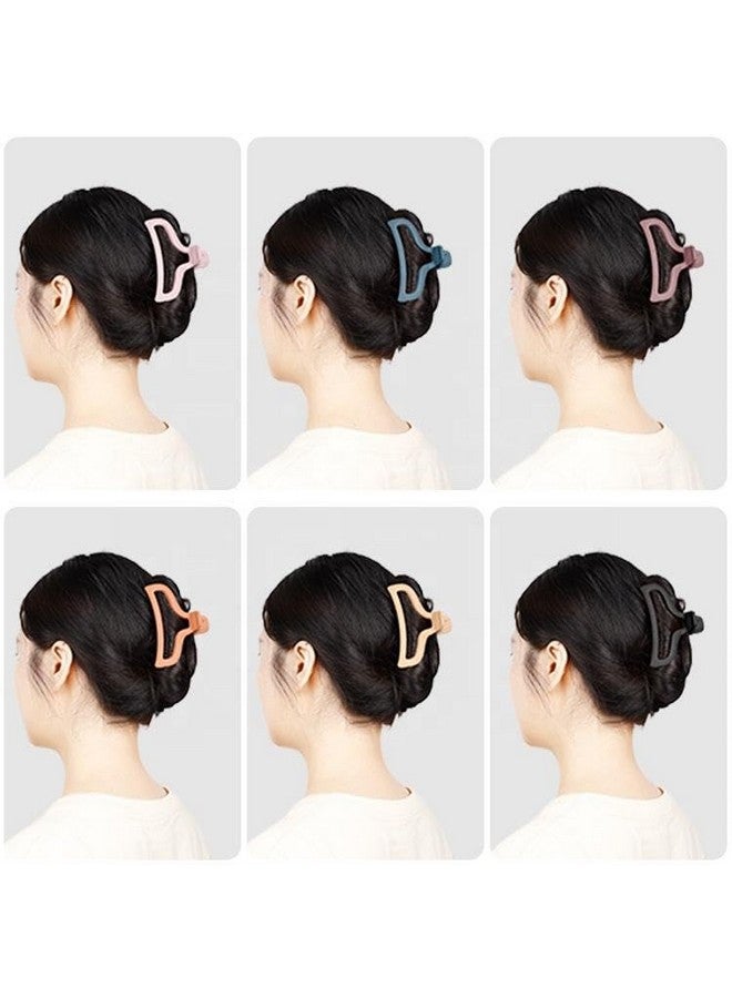 ZUGAD Big Hair Claw Clips Large Butterfly Hair Clips For Women's 3.6" Large Jelly Clip Larger Size Hair Clip For Girls Hair Accessories For Long Thick Hair 2 Pcs, Multi. - Image 3