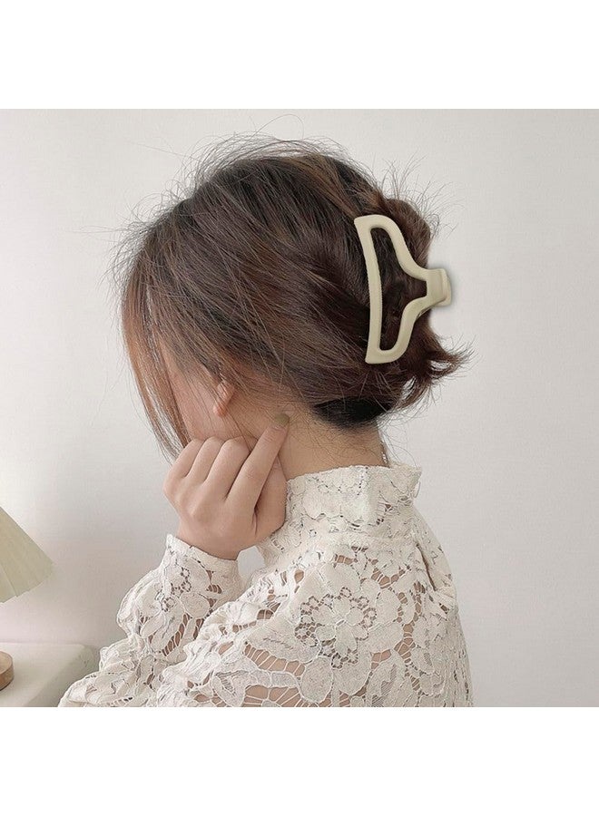 ZUGAD Big Hair Claw Clips Large Butterfly Hair Clips For Women's 3.6" Large Jelly Clip Larger Size Hair Clip For Girls Hair Accessories For Long Thick Hair 2 Pcs, Multi. - Image 5