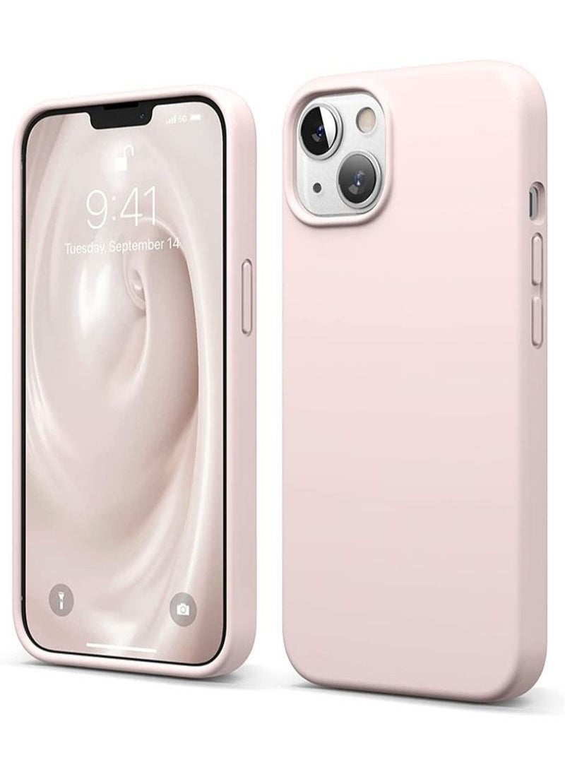 BORTONY - Liquid Silicone Case for Apple iPhone 13 6.1 inch Lovely Pink - Image 1