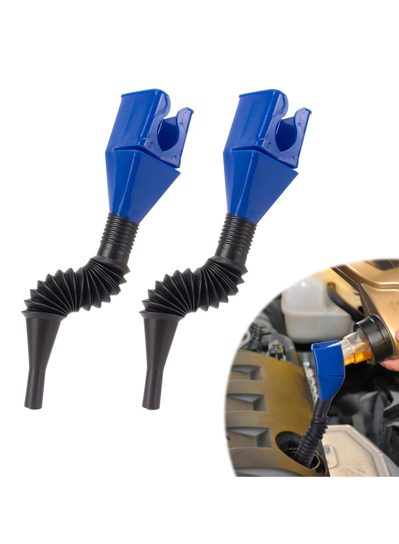Generic Flexible Draining Tool Snap Funnel, Multi Purpose Flexible Fold Oil Funnel Tool Multi Functional Flexible Draining Tool.  - Image 1