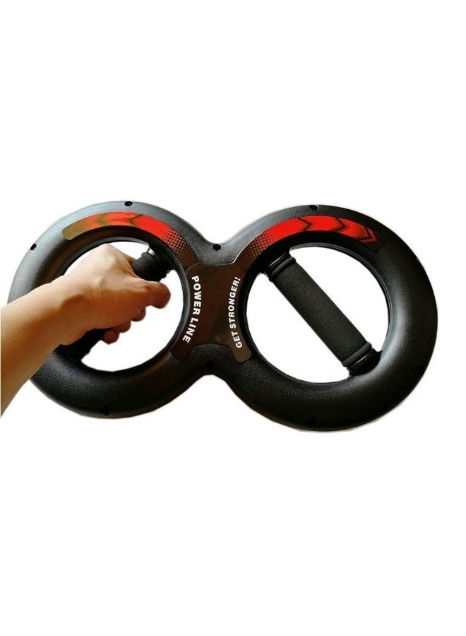 FDTY Multifunctional 8-shaped 20-Kilogram resistance design grip strength training resistance twisting type arm exerciser black 16.14 * 8.66in - Image 1