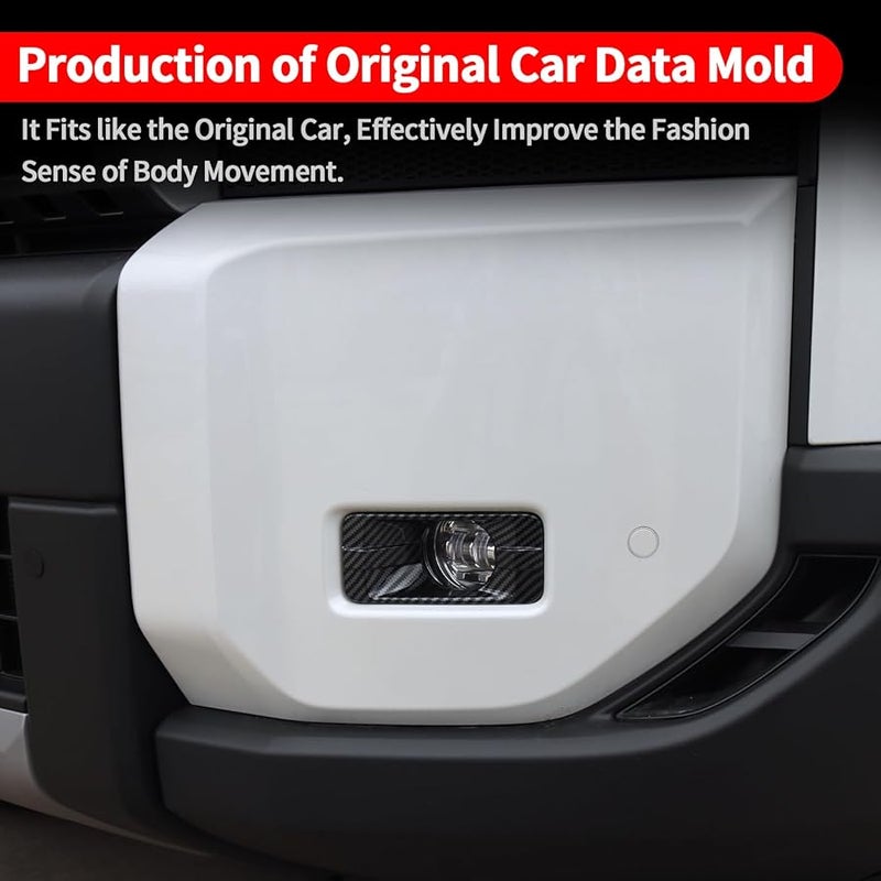 إطار غطاء مصباح الضباب من ألياف الكربون لتويوتا لاند كروزر 250 برادو LC250 2024-2025 - Image 5