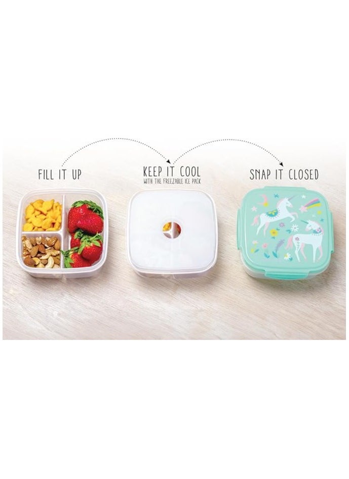 Stephen Joseph Snack box & ice pack - Zoo  - Image 4