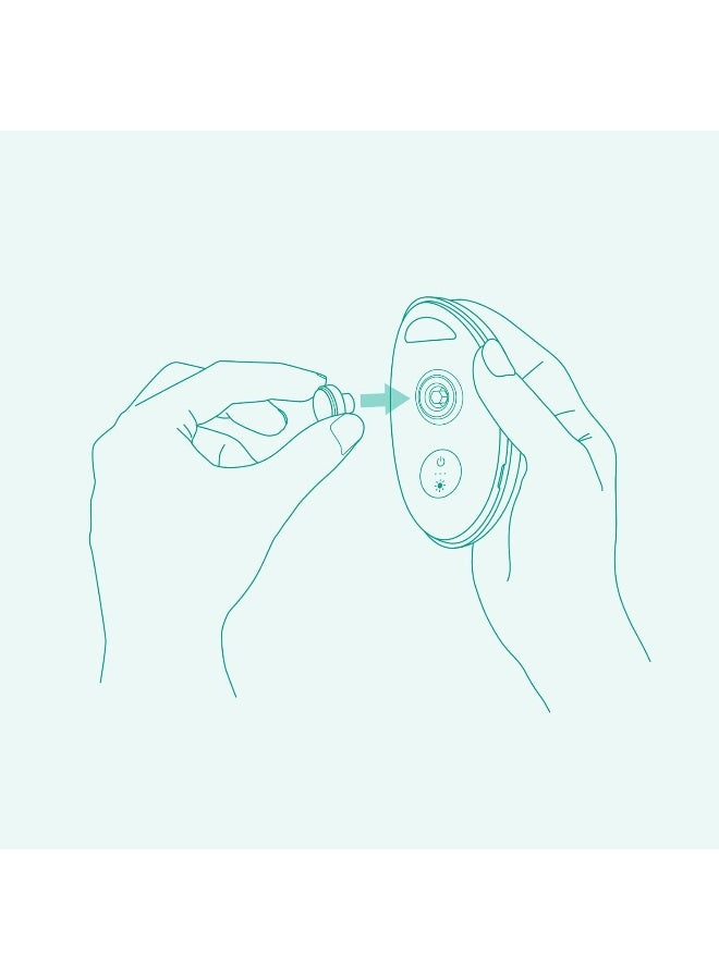 olababy Replacement Filing Pads for Rechargeable Electric Baby Nail Trimmer, 6-12 Months, 2PK - Image 3