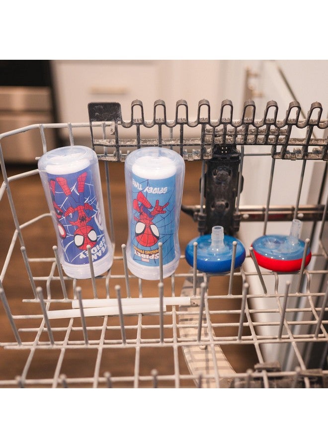 ذا فيرست ييرز أكواب معزولة بقشة من سبايدي وأصدقائه المذهلين من ذا فيرست ييرز - أكواب للأطفال الصغار مع قشات وحماية من دروب جارد - زجاجات مياه للأطفال - 9 أونصة - قطعتان - للأعمار من 18 شهرًا فما فوق - Image 5