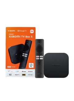 Mi Home Xiaomi Mi Box S (2nd Gen) 4K Ultra HD Streaming Media Player, Quad-Core CPU, Google TV, Google Assistant & Remote, Dual-Band Connectivity, Black | MDZ-28-AA  - Image 1